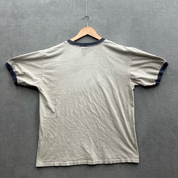 Vintage Dole Hawaii Medium Contrast Trim Gray Ringer 70s Streetware - Picture 2 of 8